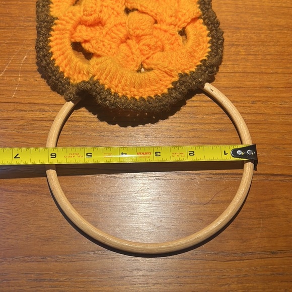 Handcrafted hand, crocheted owl, with googly eyes towel ring holder - Picture 10 of 13